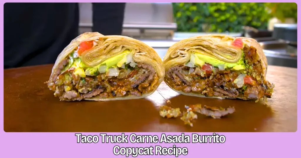 Taco Truck Carne Asada Burrito Copycat Recipe