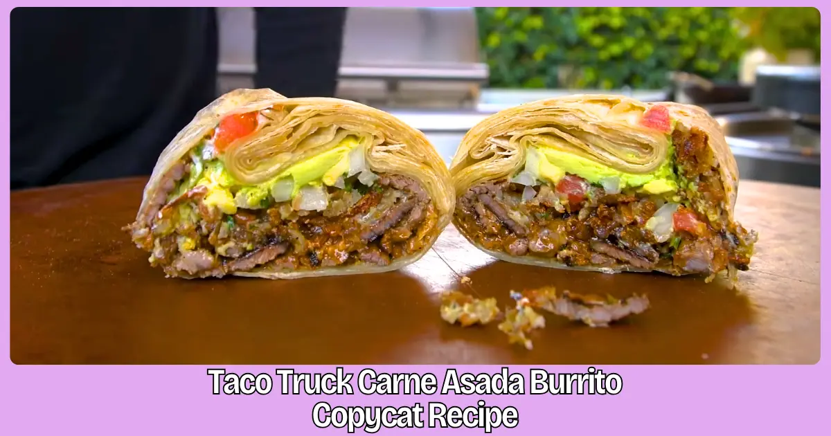 Taco Truck Carne Asada Burrito Copycat Recipe