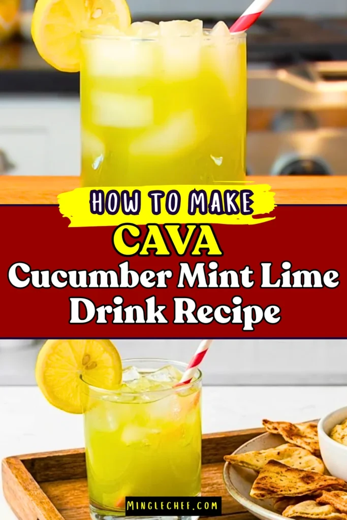 How To Make CAVA Cucumber Mint Lime Drink Copycat